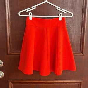Orange skater skirt | cheerleader | women’s small